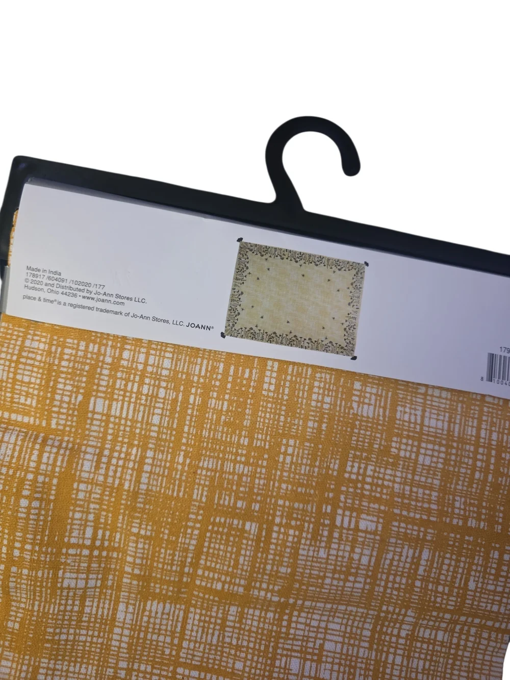 Place & Time JO-ANN's (Oblong) Tablecloth In  Mustard Yellow‎ Cotton Tablecloth